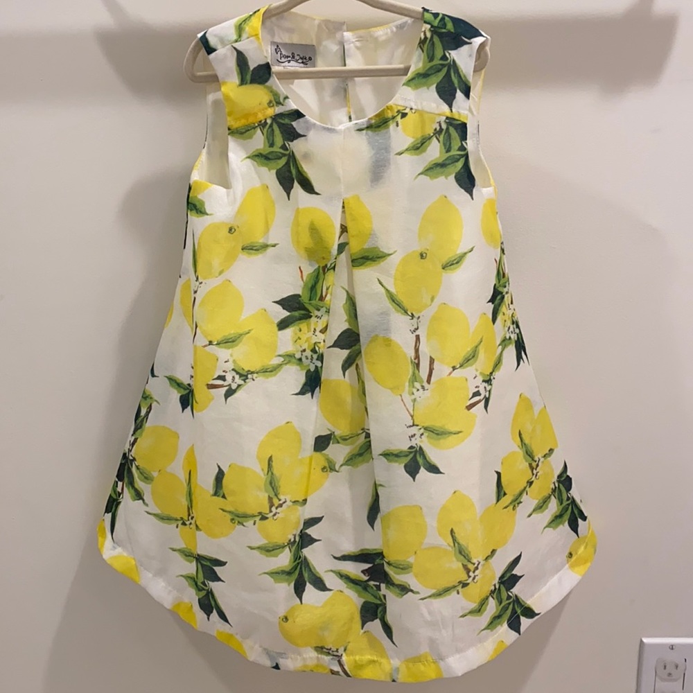 Beautiful 🍋🍋🍋print girls Sz 5 dress from Pippa & Julie!